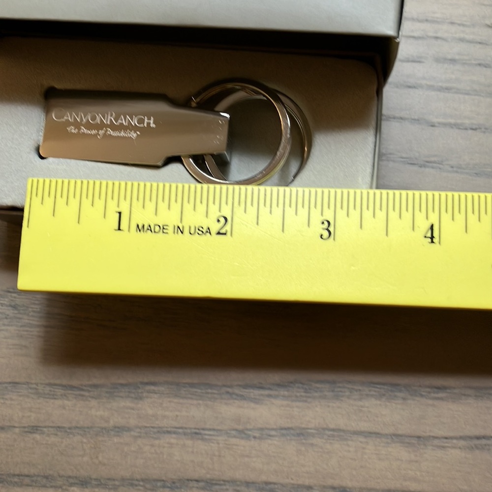 Canyon Ranch Silvertone Keychain, NWOT - Picture 4 of 4